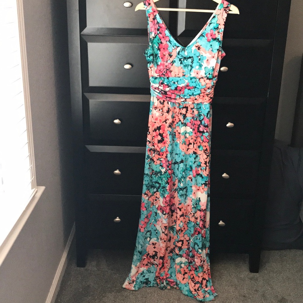 Plumeria floral dress